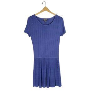 Romeo & Juliet Couture Drop Waist Dress NWT  Blue Knit Short Sleeve Size Large